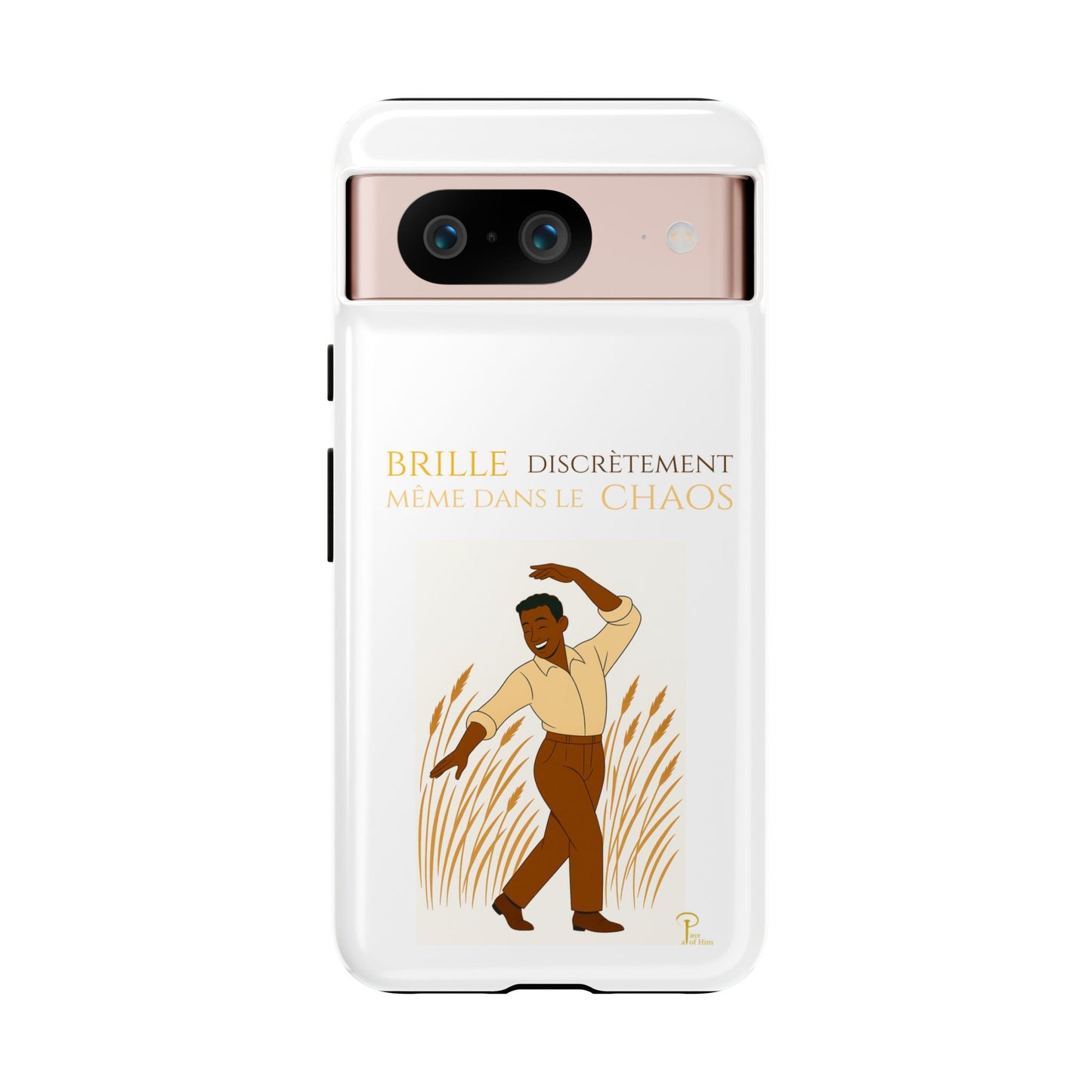 Brille discrètement with Image - Chic Phone Case white