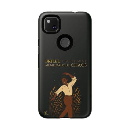 Brille discrètement - Chic Phone Case with a man dancing - black
