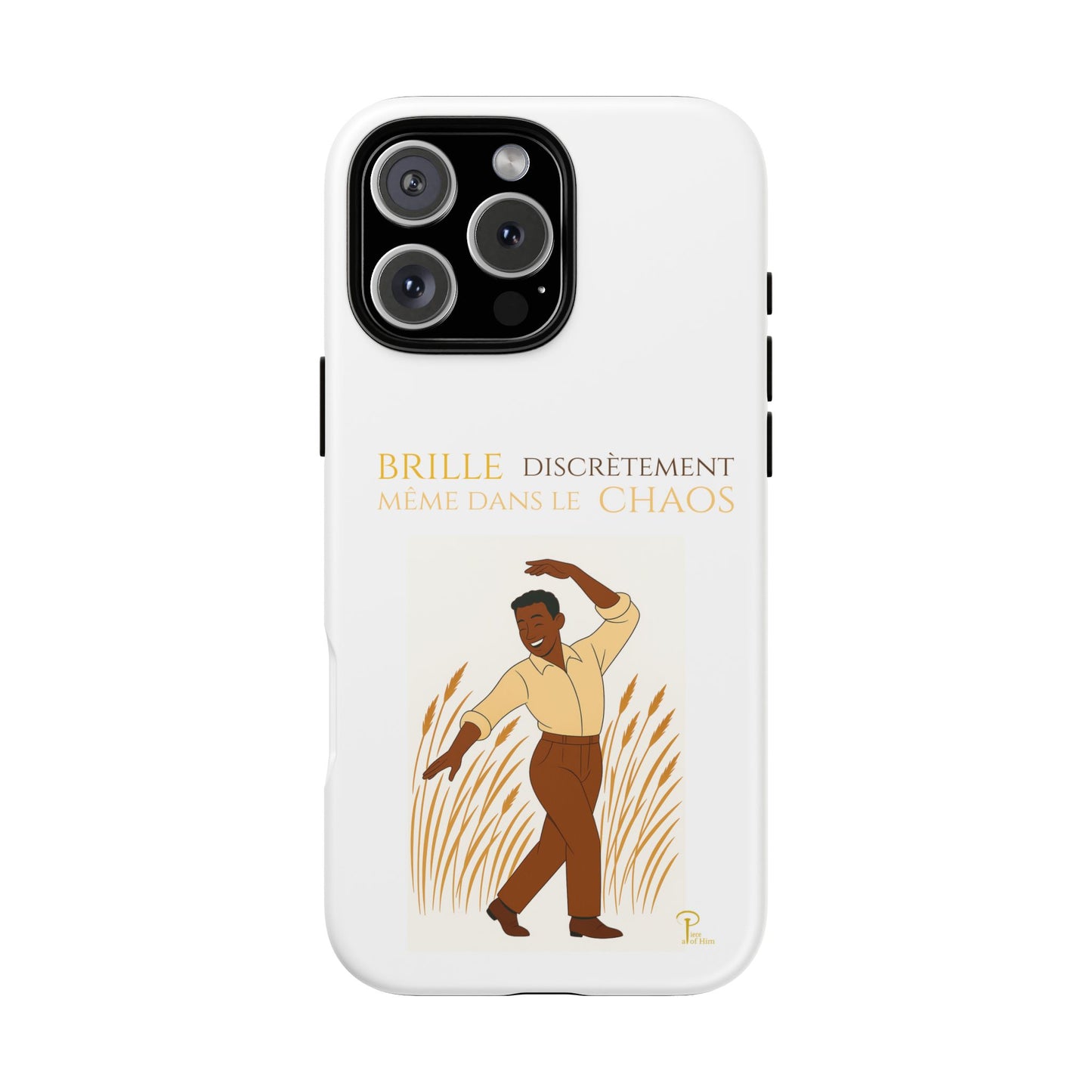 Brille discrètement with Image - Chic Phone Case white