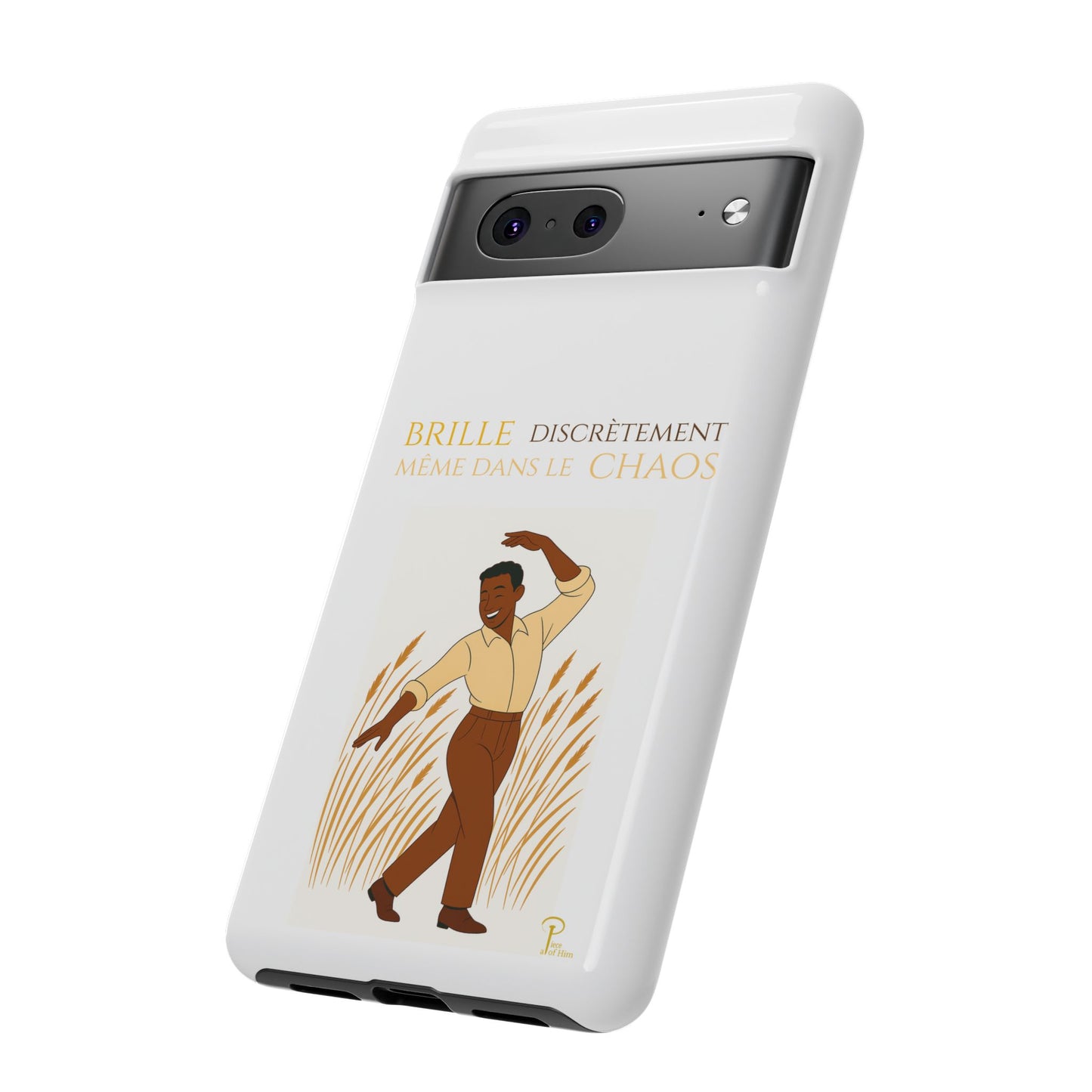 Brille discrètement with Image - Chic Phone Case white