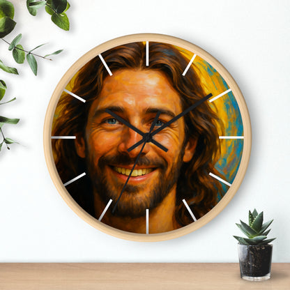 Smiling Jesus - Wall clock