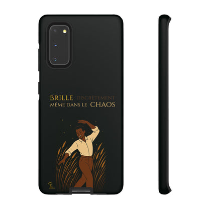 Brille discrètement - Chic Phone Case with a man dancing - black