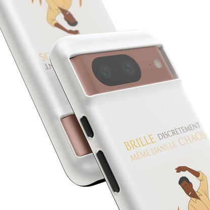Brille discrètement with Image - Chic Phone Case white
