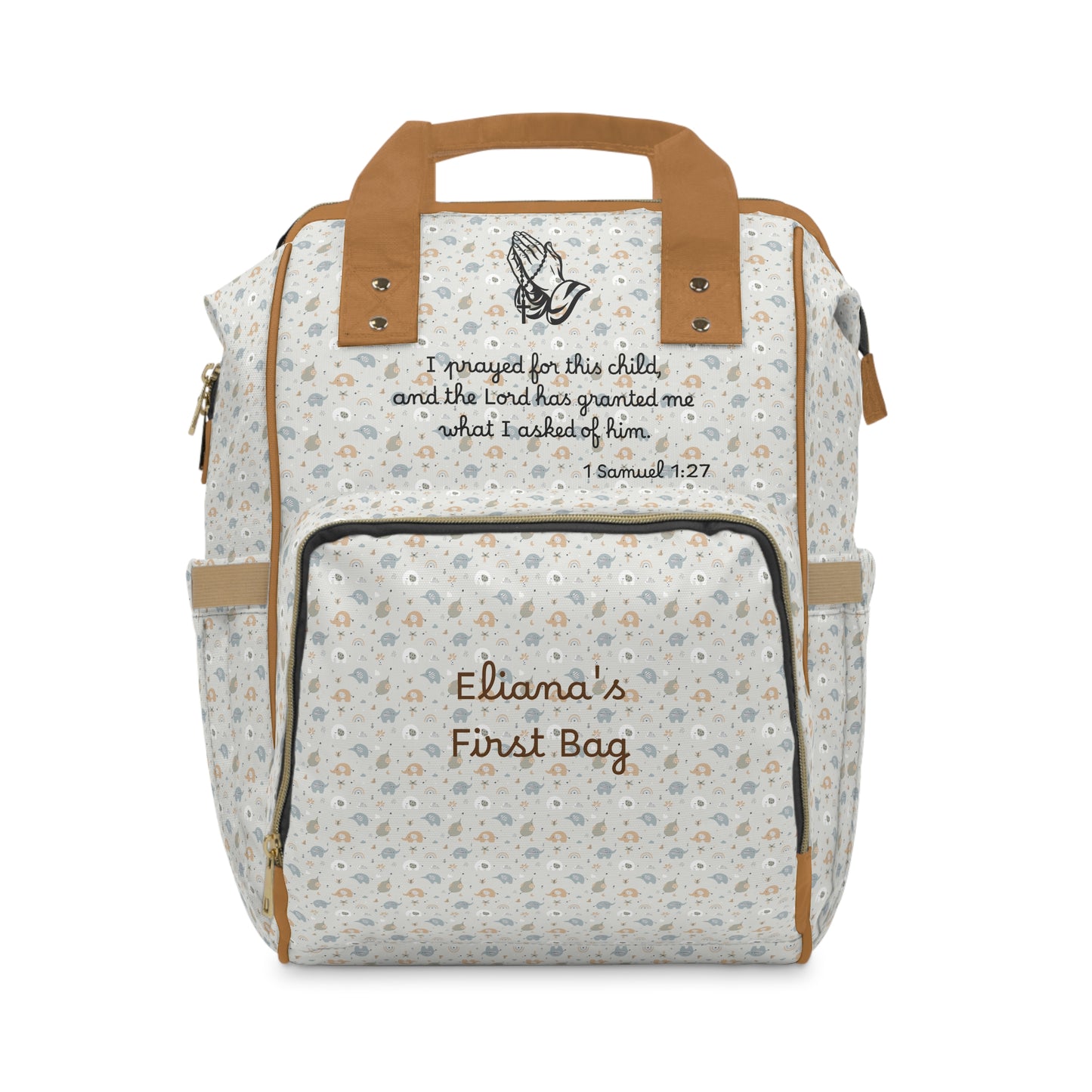 Personalizable Answered Prayer Diaper Backpack