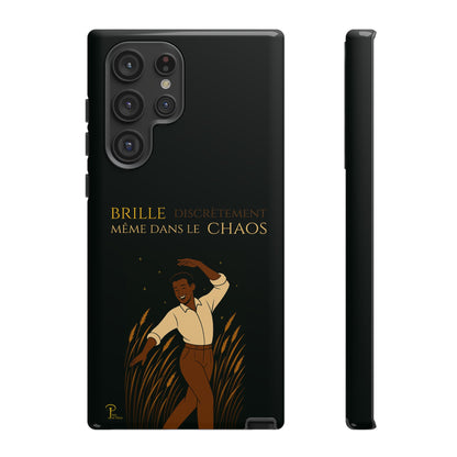 Brille discrètement - Chic Phone Case with a man dancing - black