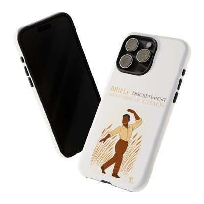 Brille discrètement with Image - Chic Phone Case white