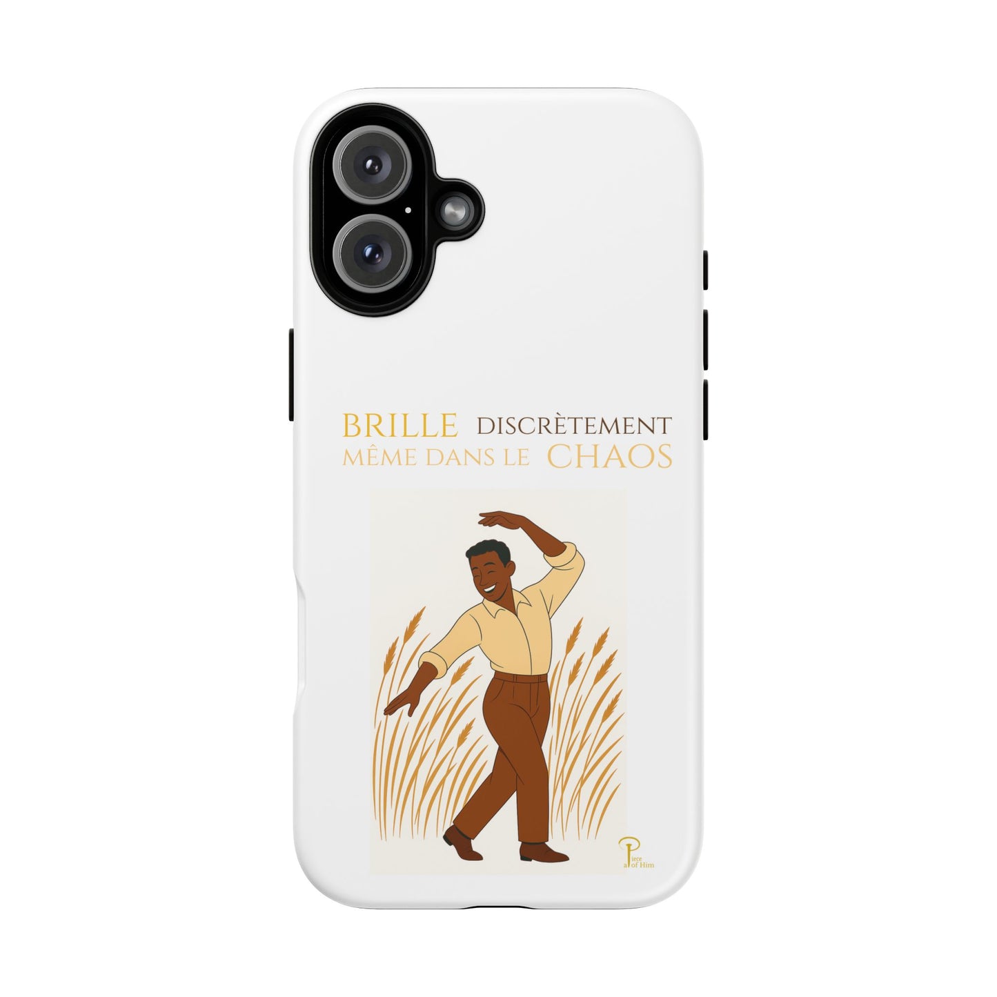 Brille discrètement with Image - Chic Phone Case white