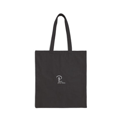 Cotton Canvas Tote Bag - black