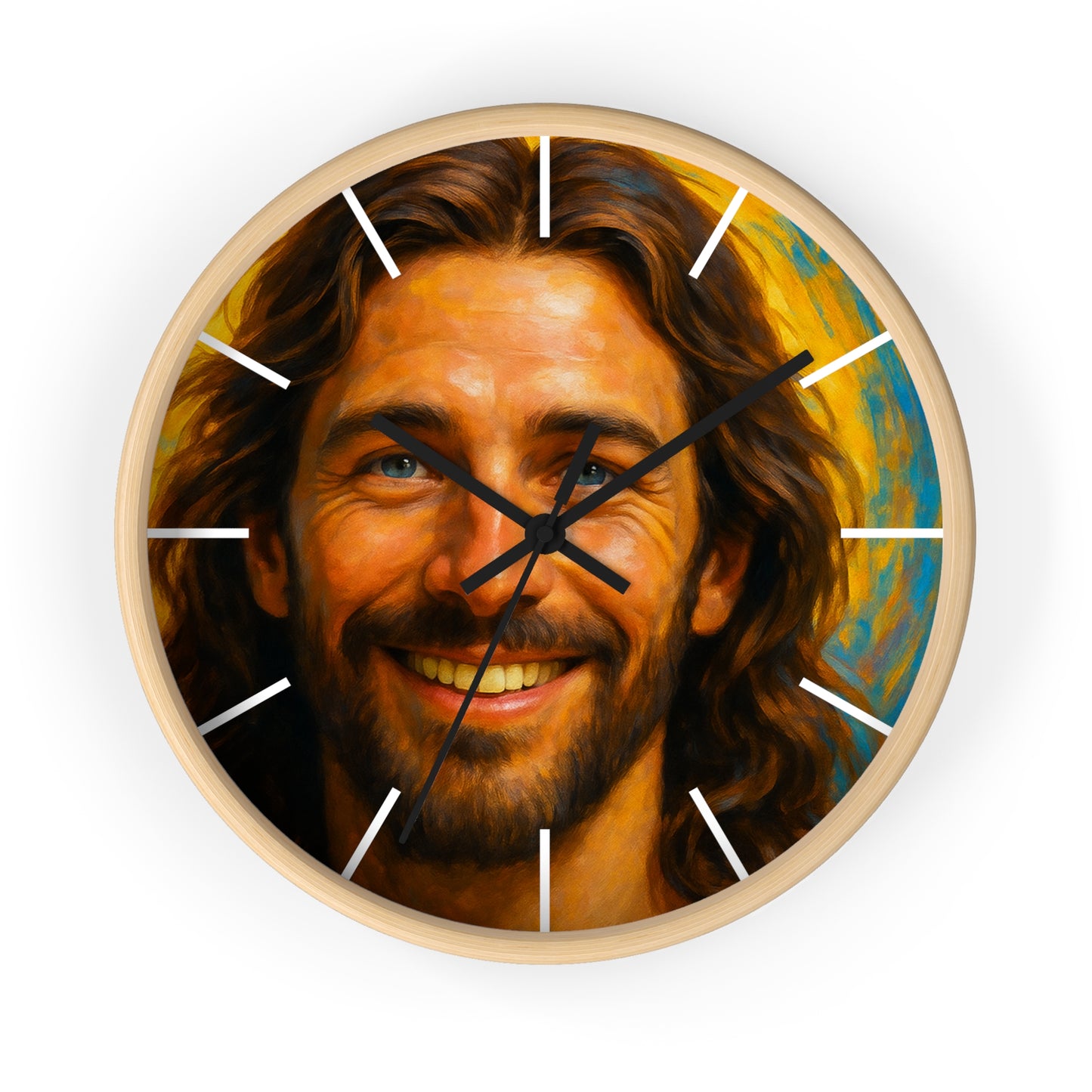 Smiling Jesus - Wall clock