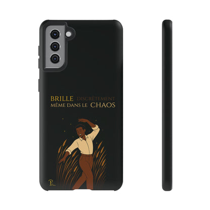 Brille discrètement - Chic Phone Case with a man dancing - black