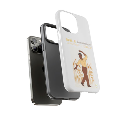 Brille discrètement with Image - Chic Phone Case white