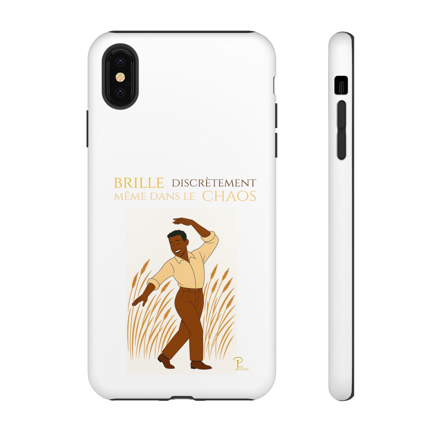 Brille discrètement with Image - Chic Phone Case white