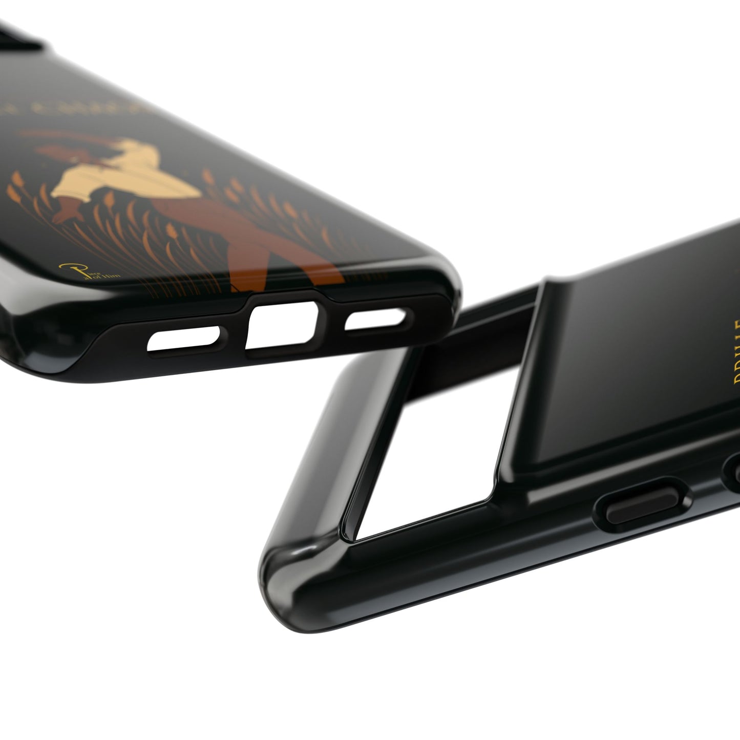 Brille discrètement - Chic Phone Case with a man dancing - black