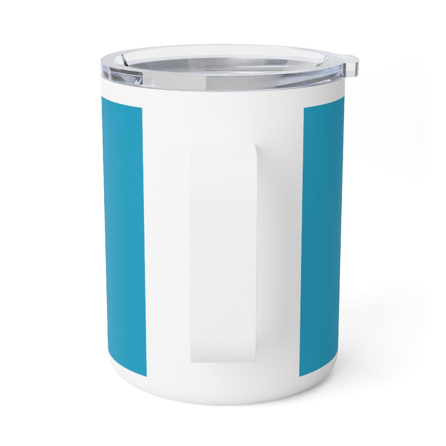 Insulated Coffee Mug with our logo - turquoise