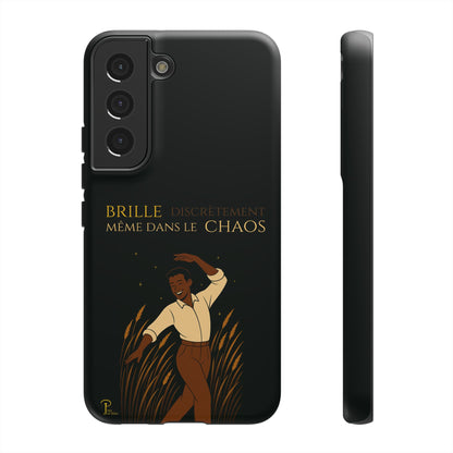 Brille discrètement - Chic Phone Case with a man dancing - black