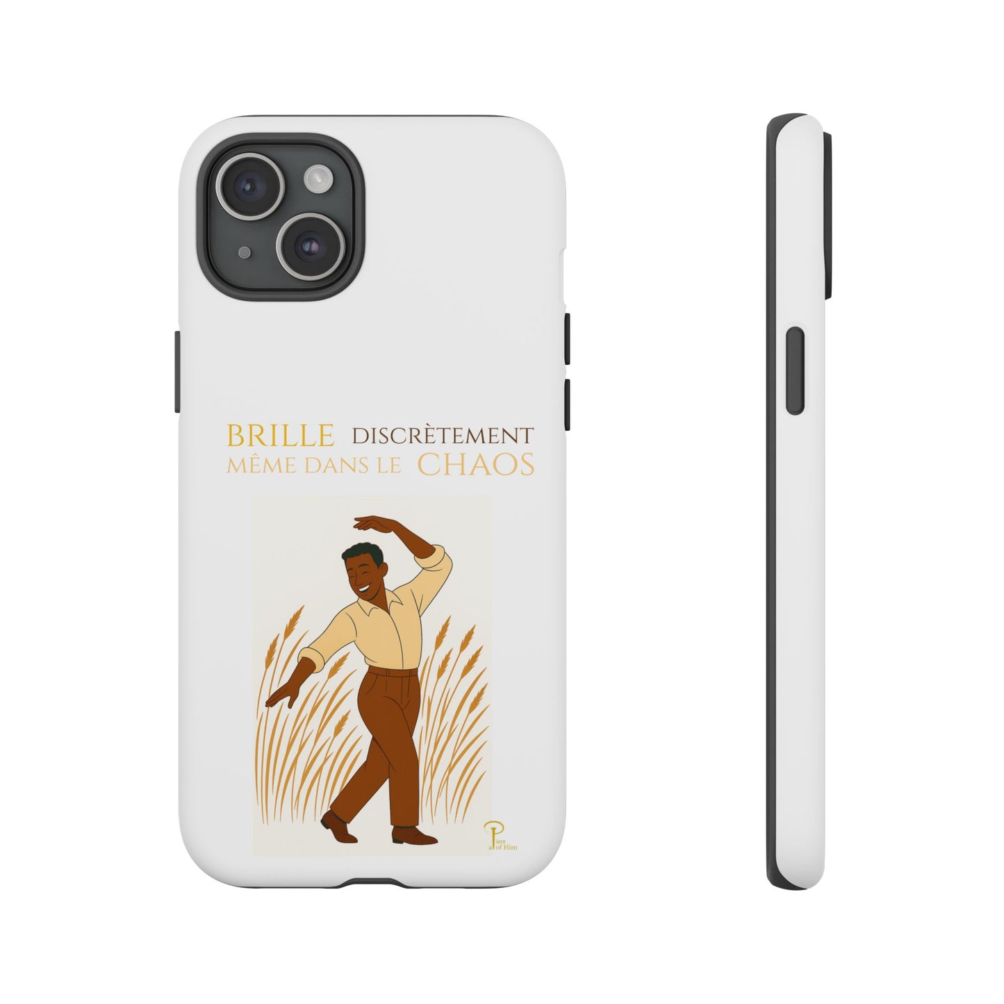 Brille discrètement with Image - Chic Phone Case white