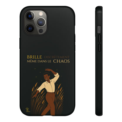 Brille discrètement - Chic Phone Case with a man dancing - black