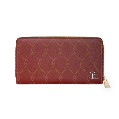 Tu n'as pas à tout porter seule - Chic Zipper Wallet-dark burgundy