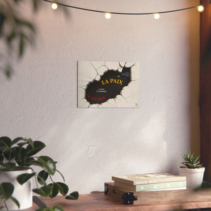 Fais naître la paix - Wall Art Print - grey