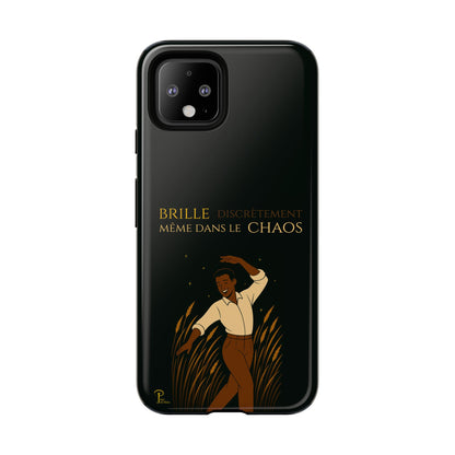 Brille discrètement - Chic Phone Case with a man dancing - black