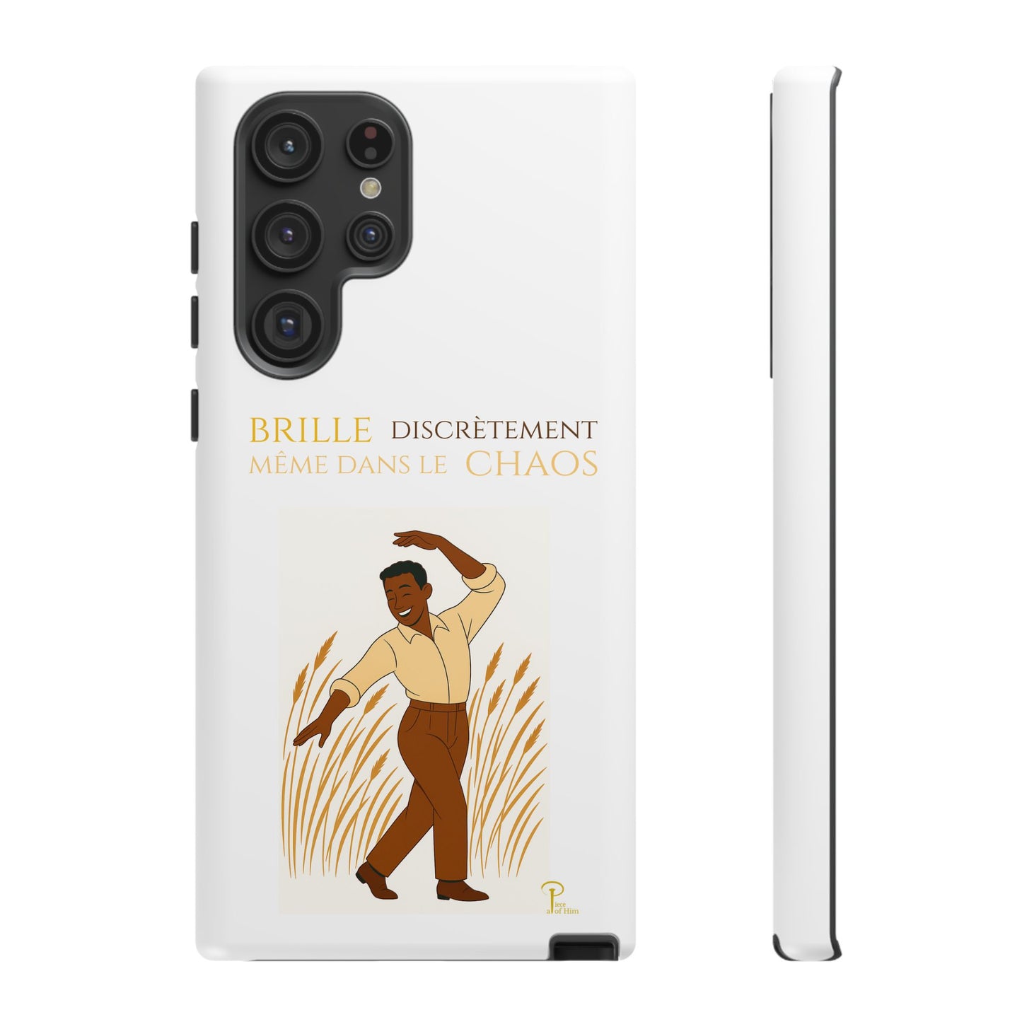 Brille discrètement with Image - Chic Phone Case white