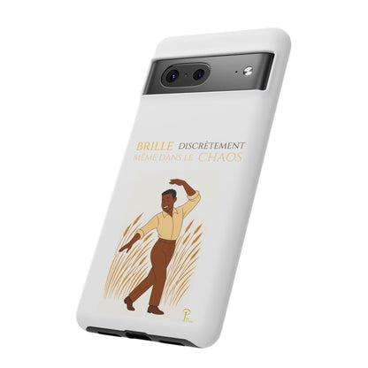 Brille discrètement with Image - Chic Phone Case white