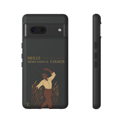 Brille discrètement - Chic Phone Case with a man dancing - black