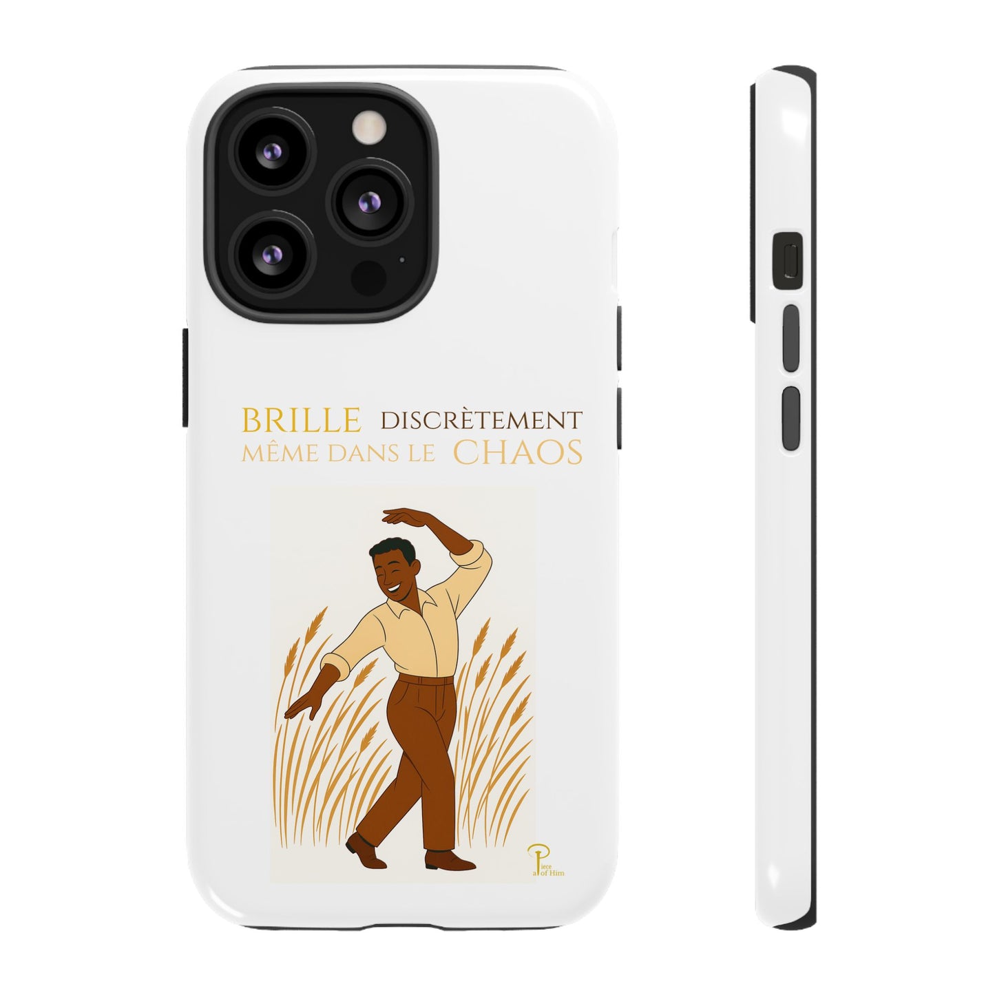 Brille discrètement with Image - Chic Phone Case white