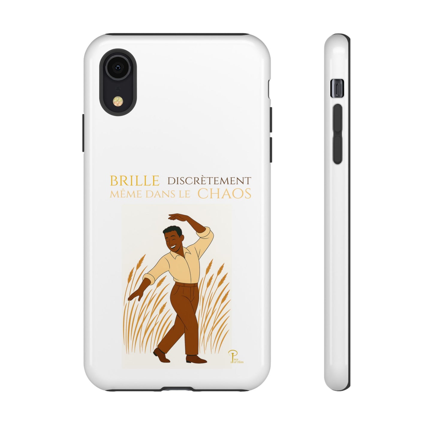 Brille discrètement with Image - Chic Phone Case white