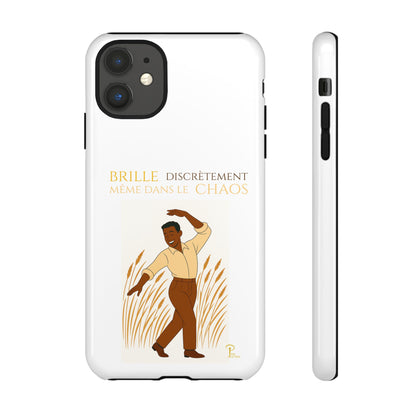 Brille discrètement with Image - Chic Phone Case white