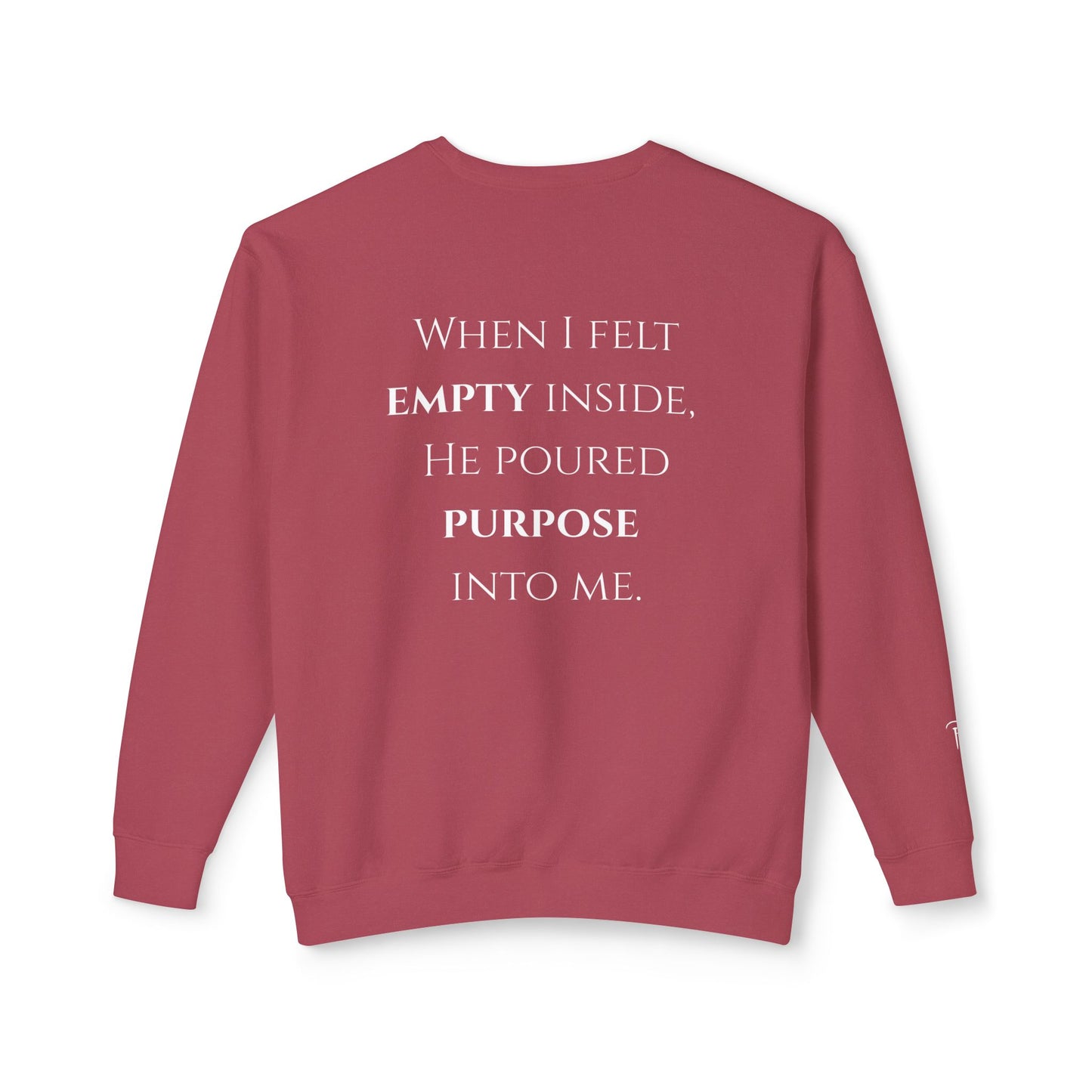 He Poured Purpose - Unisex crewneck sweatshirt