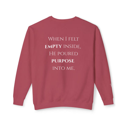 He Poured Purpose - Unisex crewneck sweatshirt