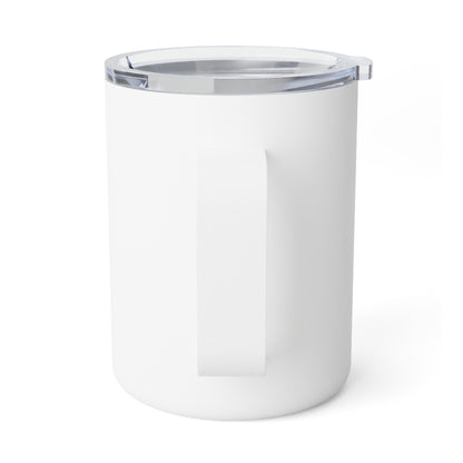 Insulated Coffee Mug with our logo - white