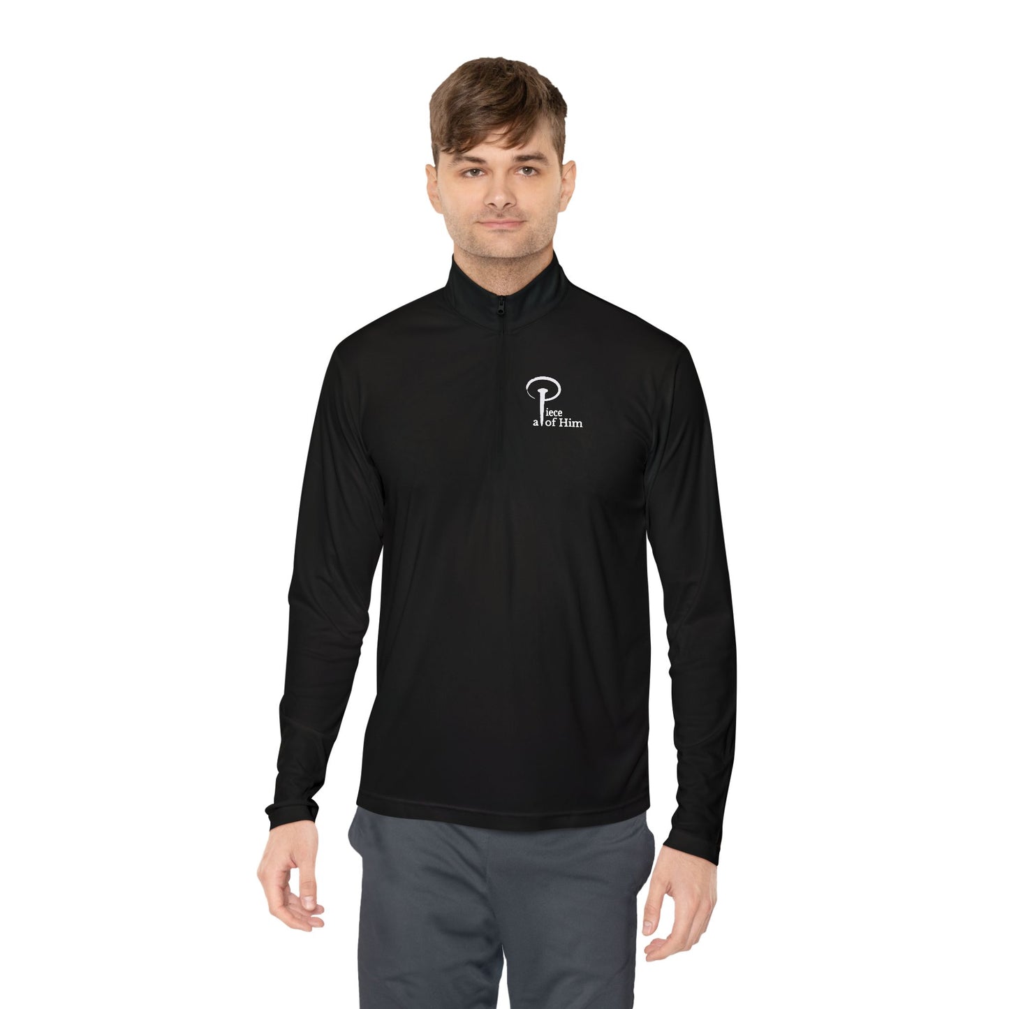 a Piece of Him - Unisex Quarter-Zip Pullover