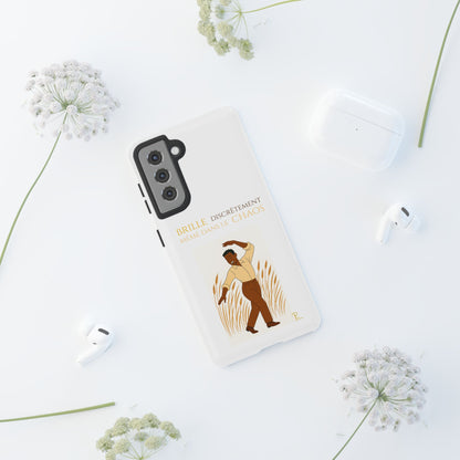 Brille discrètement with Image - Chic Phone Case white