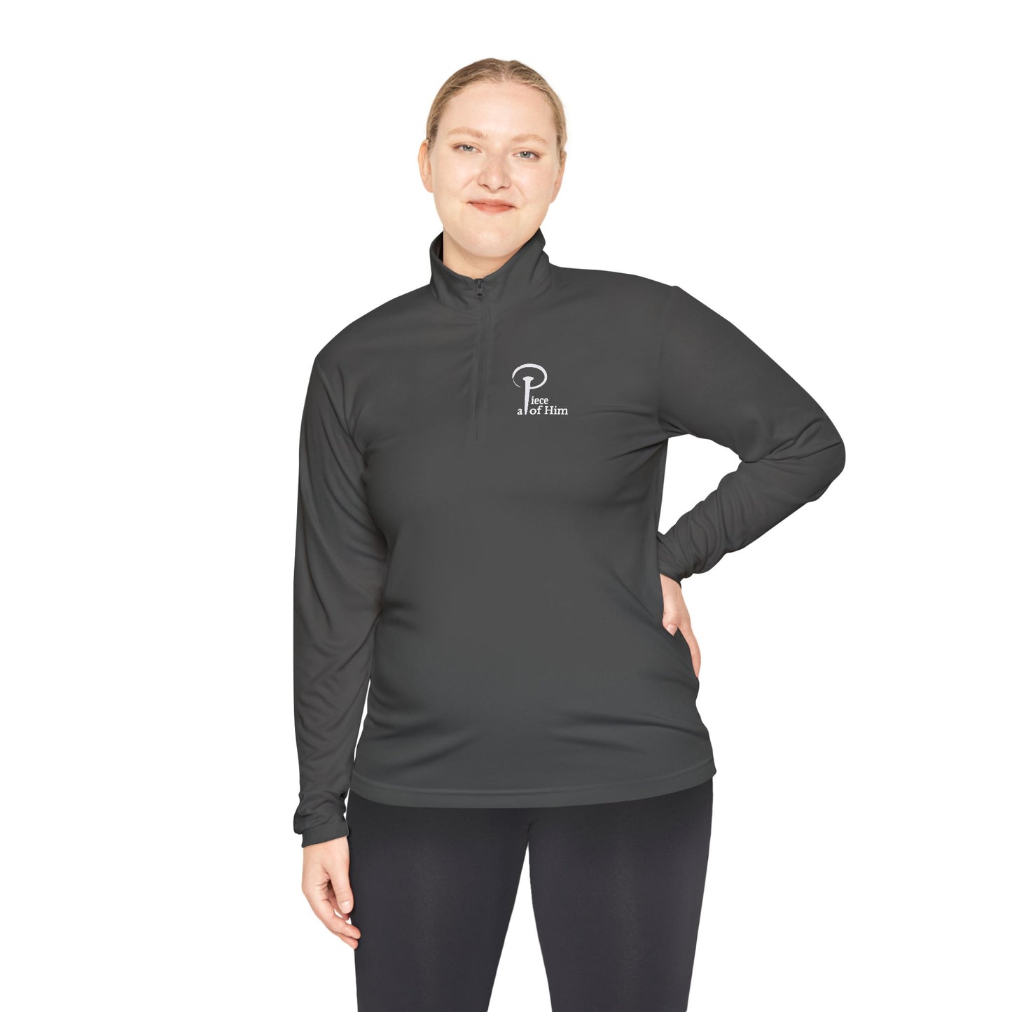 a Piece of Him - Unisex Quarter-Zip Pullover