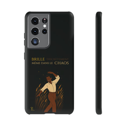 Brille discrètement - Chic Phone Case with a man dancing - black