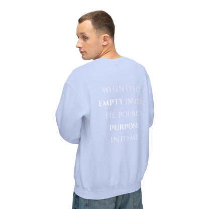 He Poured Purpose - Unisex crewneck sweatshirt