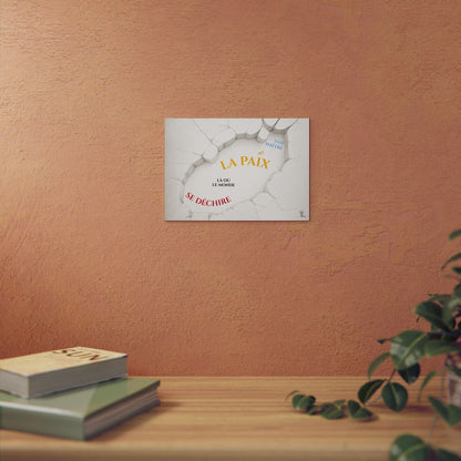Fais naître la paix - Wall Art Print - grey & white