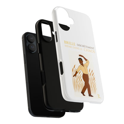 Brille discrètement with Image - Chic Phone Case white