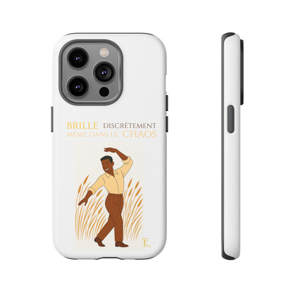 Brille discrètement with Image - Chic Phone Case white