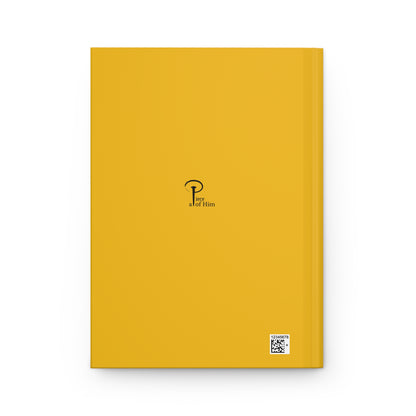 Regarde avec douceur - Elegant Hardcover Journal- yellow