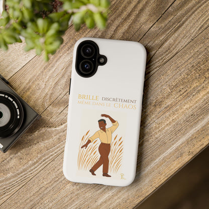 Brille discrètement with Image - Chic Phone Case white