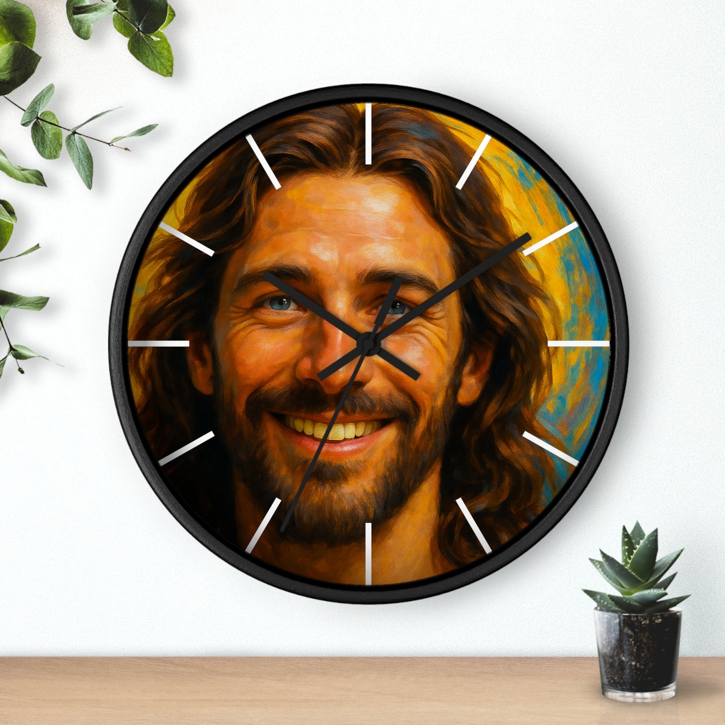 Smiling Jesus - Wall clock