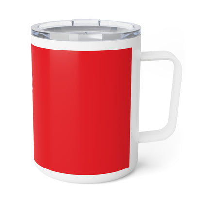 Insulated Coffee Mug - red
