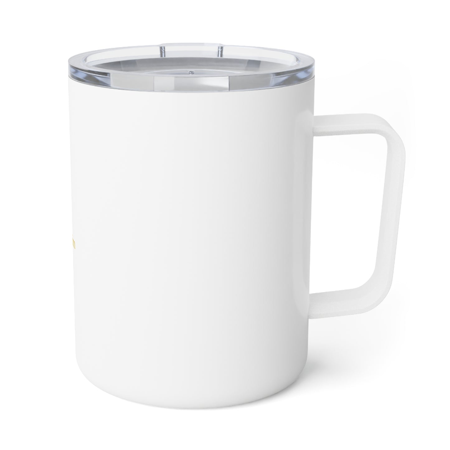 Insulated Coffee Mug with our logo - white