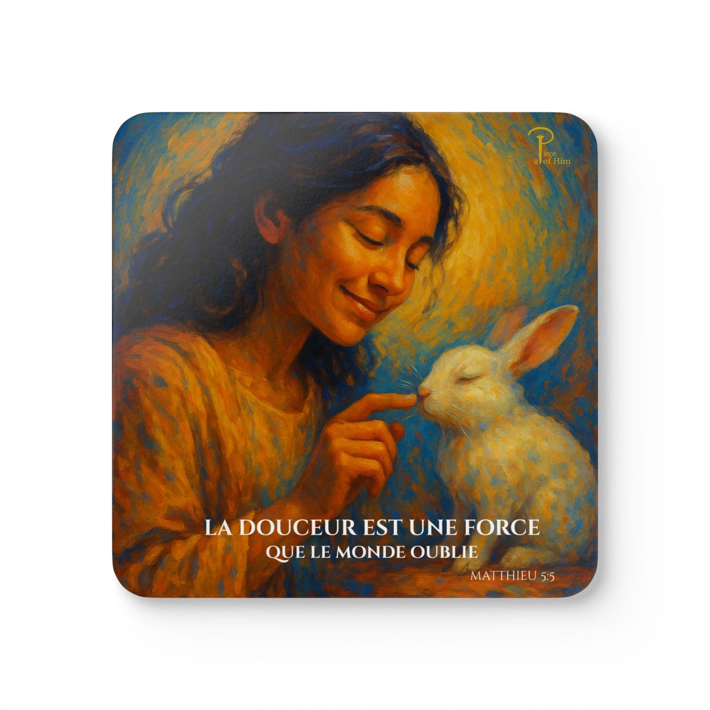 La Douceur Est Une Force - Artistic Cork Coaster Set