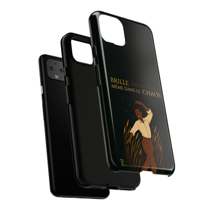 Brille discrètement - Chic Phone Case with a man dancing - black
