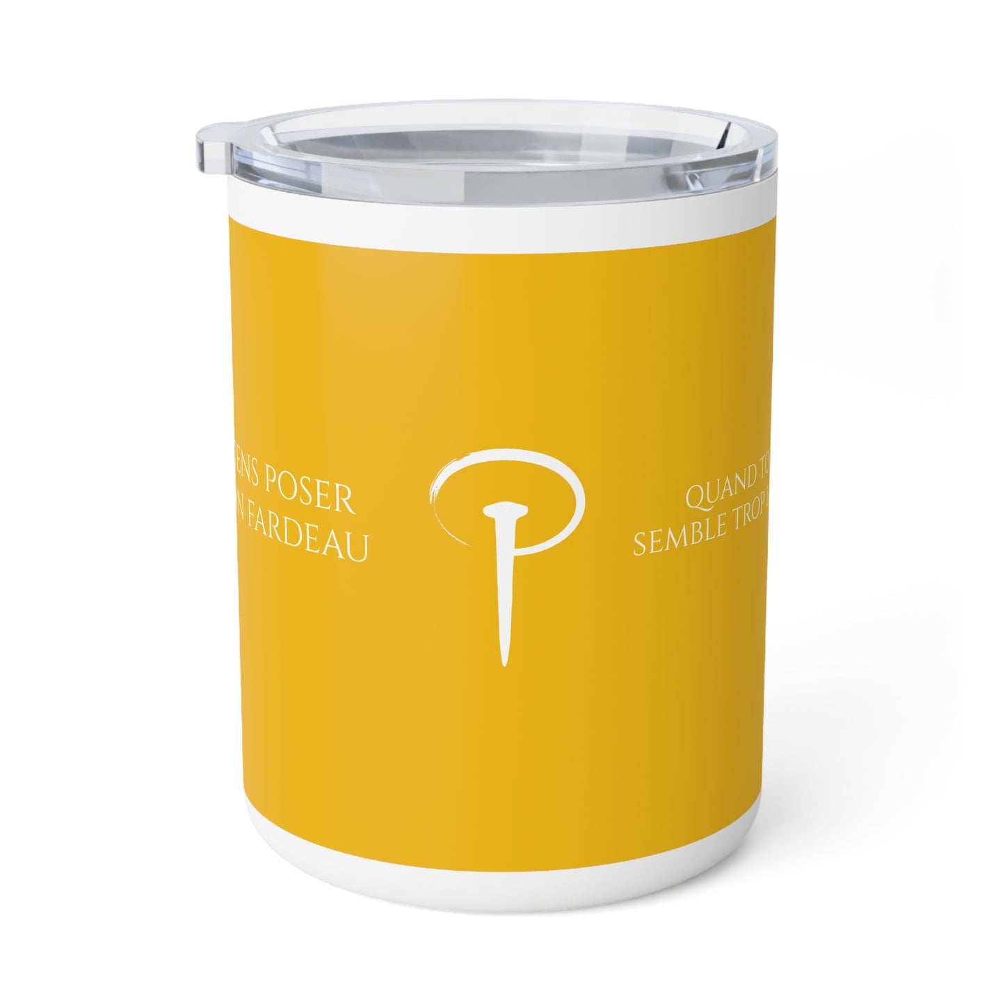 Viens poser ton fardeau - Insulated Coffee Mug - yellow