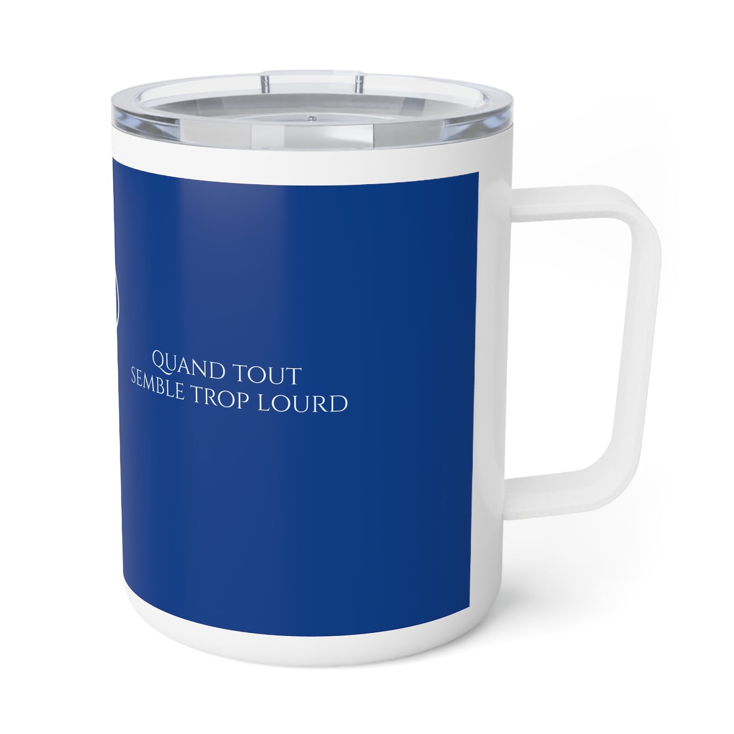 Viens poser ton fardeau - Insulated Coffee Mug - blue